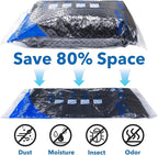 36 Pack Vacuum Storage Bags with Electric Pump, Vacuum Seal Bags for Clothing, Pillows, Blanket, Bedding, Comforters,Includes 6 Jumbo,6 Large,6 Medium,6 Small,6 Travel bags and 6 small Travel bags