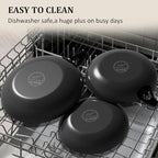 YUTANN 10 Inch Cast Iron Skillet, Pre-Seasoned Frying Pan with Diamond-Textured for Oil-Saving Cooking, Nonstick & Non-Toxic, PFAS/PFOA-Free, Easy to Clean