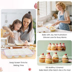 Silicone Muffin Pans for Baking 2 Pack, 2.6 Inch with Metal Reinforced Frame, Regular Size Nonstick Silicone Cupcake Pan for Baking Homemade Muffins, Cupcakes, Dishwasher Safe BPA Free-Pink