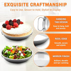 BEWOS 103 Pcs 7.4" Round Cake Pans - Nonstick Stainless Steel Cake Pans with 100 Pcs Parchment Paper, Non-Toxic Cake Baking Pans with Handles, Mirror Finish & Dishwasher Safe