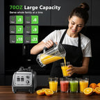 1800W Smoothie Blender and Grinder Combo 70OZ Large Capacity Countertop Blenders for Kitchen High Speed Blender for Smoothies Ice Crushing Frozen Drinks Puree