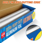 Superior Extra Heavy Duty Aluminum Foil 600 Sq Ft with about 30% More Thicker than Regular Heavy Duty Foil, 15" x 300 Sq Ft(Pack of 2)