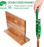 FULLHI Kitchen Magnetic Knife Block Holder, Knife Magnetic Strip with Enhanced Magnets natural wood Multifunctional Storage Holder for Kitchen Utensil, Knife Set, Scissors,Spice Ja