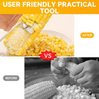 Corn Peeler,Stainless Steel Corn Stripping Tool,Corn Peeler for Corn on the Cob, Easy to Clean,Corn Cutter,Corn Cob Peeler as Gift for Women (2PCS)