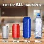 Can Crusher with Auto Drop Recycling | Built-in Bottle Opener | Crushes 12-16oz Cans | Includes Kitchen Storage Bag | Heavy Duty Metal Design, Space Saving & Hands-Free Operation- Halloween gifts