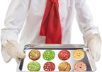 Baking Sheet, Yododo Stainless Steel Baking Pans Tray Cookie Sheet Toaster Oven Tray Pan Cookie Pan, Non Toxic & Healthy, Superior Mirror Finish & Rust Free, Easy Clean & Dishwasher Safe - 12.4 inch