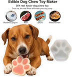 4IN Big Paw Shape Dog Cat Treat Molds 2 Pack, DIY Flavors for Puppy. Food Safe Silicone for Oven. Large Ice Cube Molds for Pet Chew, Cooling, Pets Birthday Cake Baking. Fun Gifts for Dog Lover