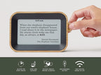 Author Literary Quote Clock – Tells Time Using Book Quotes | Unique Gift for Book Lovers | New Quote Every Minute Clock Vol 1