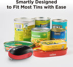 Kitchen Mama One-To-Go Electric Can Opener: One Touch, Auto Stop, Smooth Edge, Lid Lift, Safety, Automatic, Magnetic, Cordless, Battery Operated, Kitchen Appliance for Senior with Arthritis (Red)
