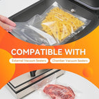 Wevac Vacuum Sealer Bags 100 Gallon 11x16 Inch for Food Saver, Seal a Meal, Weston. Commercial Grade, BPA Free, Heavy Duty, Great for vac storage, Meal Prep and Sous Vide