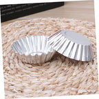 GLEAVI 30pcs Aluminum Alloy Egg Tart Molds Tart Tins for Baking Reusable Tartlet Pans Non Stick Coating
