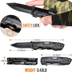 Gifts for Men Him Dad, Pocket Multitool Knife, Christmas Stocking Stuffers for Men, Anniversary Birthday Gifts for Husband, Boyfriend, Guy, Groomsmen, Fathers Day, Gadget for Hiking, Camping, Outdoor