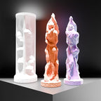 Couple Resin Mold Couple Portrait Silicone Wave Spiral Candle Mold - Silicone Resin Casting Molds for Candle & Resin & Soap Craft Supplies