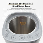 OCTAVO Water Boiler & Warmer 5 Liter, 304 Stainless Steel Water Tank, 700 Watt 6 Adjustable Water Temperature, LCD Touch Control Screen, Child Lock with Water Shortage Indicator