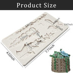 Leaf Fondant Molds, Succulents Trailing Leaves Cake Decorating Silicone Mold for Chocolate Candy Mousse Cookies Marzipan, Kitchen Baking Tools, Clay Resin Projects