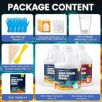 Deep Pour Epoxy Resin 1.5 Gallon Kit(2:1),2-4 Inch Super Clear High Temp Resistant Casting Epoxy Resin with Low Viscosity,Bubble Free,Low Odor Resin for River Table,Mold,Flower and Wood