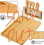 Cutting Board Wood Chopping Board Double Sided Charcuterie Boards Serving Board Kitchen Essential House Warming Hostess Host Gift Serving Tray for Christmas Wedding Birthday Anniversary Silver