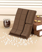 Silicone Chocolate Bar Mold, 1 Inch Deep, Large Candy Mould for Stuffed Bars and Fillings, 2 Pcs (brown)