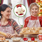 Christmas 3Pcs Mini pie molds, Hand Pie Molds, Cute Baking Supplies, Festive Pie Press & Pastry Molds for Holiday Parties & Baking (3)
