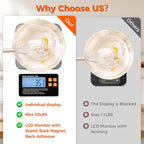 Food Kitchen Scale - TRUDIN Digital Food Weight Grams and Oz,USB Charging,Max.22lb/10kg,1g/0.05oz Accuracy,5 Units with Large Backlit LCD,Waterproof Easy-Clean (Light Silver)