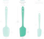 DI ORO Silicone Spatula - 600°F Heat-Resistant Rubber Kitchen Spatula for Baking, Scraping, & Mixing - BPA Free Nonstick Cookware Safe Flexible Utensil for Cooking - Seamless & Dishwasher Safe (Mint)
