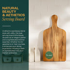 Yes4All Teak Cutting Boards for Kitchen, [20''Lx10''Wx0.75”] Ergonomic Handle Serving Board, Pre-Oiled Teak Wood Charcuterie Board, Multipurpose use for Slicing and Serving Wood Cutting Boards