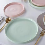 Stone lain Stella Dinner Plate 6-Piece Set, Round, Porcelain, Lime Green