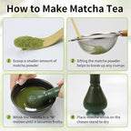 Resin Matcha Whisk Traditional Japanese Chasen Matcha Tea Whisk Gifts for Tea Lovers Reusable Plastic Matcha Whisk for Authentic Tea Preparation (Black+Green)