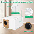 12 Pack Dust Bags Compatible with Eufy Omni C20, C10 Robot Vacuum, 4-Layer Replacement Disposable Bags