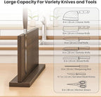 Extra Large Magnetic Knife Holder, Double-Sided Magnetic Knife Block Universal Multi-function Display Rack for Kitchen Counter (Dark Gray)