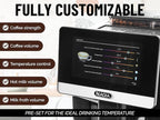 Zulay Magia Fully Automatic Espresso Machine With Grinder - 19 Customizable Coffee Options - Auto-Cleaning For Easy Maintenance - Milk-Foam System For Latte, Cappuccino, Macchiato - New Silver