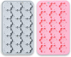 2 Pcs Snowflake Silicone Molds, 18-Cavity 3D Christmas Snowflake Chocolate Silicone Molds for DIY Christmas Winter Jello Candy Cupcake Fondant Baking Polymer Clay Decoration