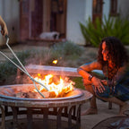 KEESHA 40" Fire Tongs Fire Pit Tongs Set, 40" Fire Poker Set Stainless Steel Log Grabbers Fire Pit Tools Fireplace Tongs for Outdoor Indoor Campfire Picnic Backyard Accessories
