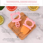 Sakolla Baby Popsicle Molds Mini 6-Cavity Silicone Ice Pop Mold with Sticks Breastmilk Popsicle Molds for Teething Relief Toddler Popsicle Mold for Ice Cream Frozen Yogurt and Fruit Juice (Pink)