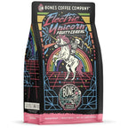 Bones Coffee Company Electric Unicorn, Fruity Cereal With Milk Flavored Coffee, Medium Roast Low Acid Arabica Beans Compatible with Auto drip and French Press Coffee Maker, 12 Oz Whole Bean