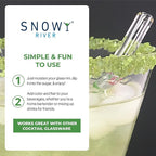 Snowy River Green, Cocktail & Margarita Sugar Rimmer - Vibrant Color Glass Rimming Sugar with Medium Crystal Texture - 16oz