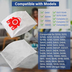 14 Packs 3D Airclean Bags Replacement for Miele FJM Vacuum Cleaner Bags,Compact C1, Compact C2, Complete C1, S241, S290, S300i, S500, S700, S4, S6 Series, Replaces Part 10123220