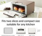 BALMUDA The Toaster | Steam Oven Toaster | 5 Cooking Modes: Sandwich Bread, Artisan Bread, Pizza & Pastry, Oven | Precise Heat Control | Steam Technology | Baking Pan | US Version | Gray