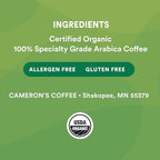 Cameron's Coffee Roasted Whole Bean Coffee, Organic Breakfast Blend, 4 Pound