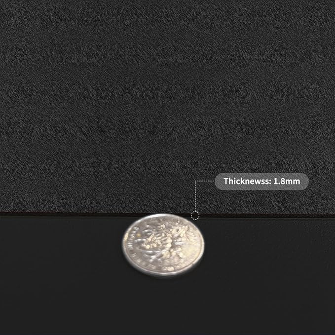 Leather Table Pad,1.8mm Thick,40x96 Inch,Dining Table Pad,Table Pads for Dining Room Table Rectangular,Table Protector for Dining Room Table,Table Top Protector(Black+Black,40x96)