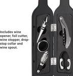 Let's Make Memories Personalized 5-Piece Wine Tool Set - Wine Bottle Opener - Bar Accessory