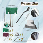 16PCS Kitchen Utensils Set with Scouring Pads,Mini Wire Brushes,Reusable & Durable Cleaning Tools for Household and Kitchen