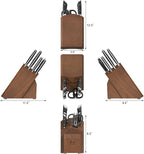 Cangshan HELENA Series German Steel Forged Knife Block Set (10-Piece, Black)