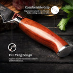 YARENH Boning Fillet Knife 6 Inch, Professional Kitchen Chef Knife, 73 Layers Damascus High Carbon Steel, Full Tang Sandalwood Handle, FYW Series