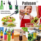 Pafusen 24 Pack Stainless Steel Speed Pourers Spouts with Tapered, Liquor Pourers with Rubber Cap, Hygienic, Dishwasher Safe, Fits most Classic Bottle's Lip up to 3/4"