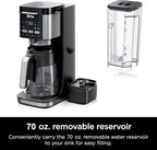 Ninja | Drip Coffee Maker | DualBrew Pro Hot & Iced Coffee | Compatible with K-Cup Pods | 3 Brew Styles (Classic, Rich, & Iced) | 70oz Removable Reservoir & Dishwasher Safe | Black | 14-Cup (Renewed)