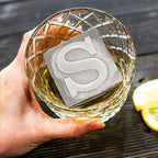 Letter S Monogram Ice Cube Mold Custom Ice Cube Mold 2 Inch Big Initials Silicone Ice Cube Tray Gifts for DAD Gifts for Him