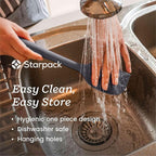 StarPack 'Scrape & Stir' Silicone Spatula Set (4 Pcs) - Heat Resistant 600F - Food Grade Kitchen Spatulas - Nonstick Baking & Cooking - Rubber Spatulas for Kitchen Use