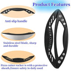 12" Premium Pizza Cutter with Cover,Food Vegetable Chopper,Practical Kitchen Gadgets(Dishwasher Safe)