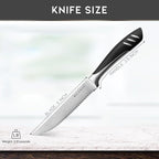 Bellemain Premium Steak Knives Set of 4, Kitchen Knife Sets with Steel Blades for Precise Cutting, Lightweight Steak Knife Set Stainless Steel & Durable, Serrated Steak Knives Dishwasher Safe